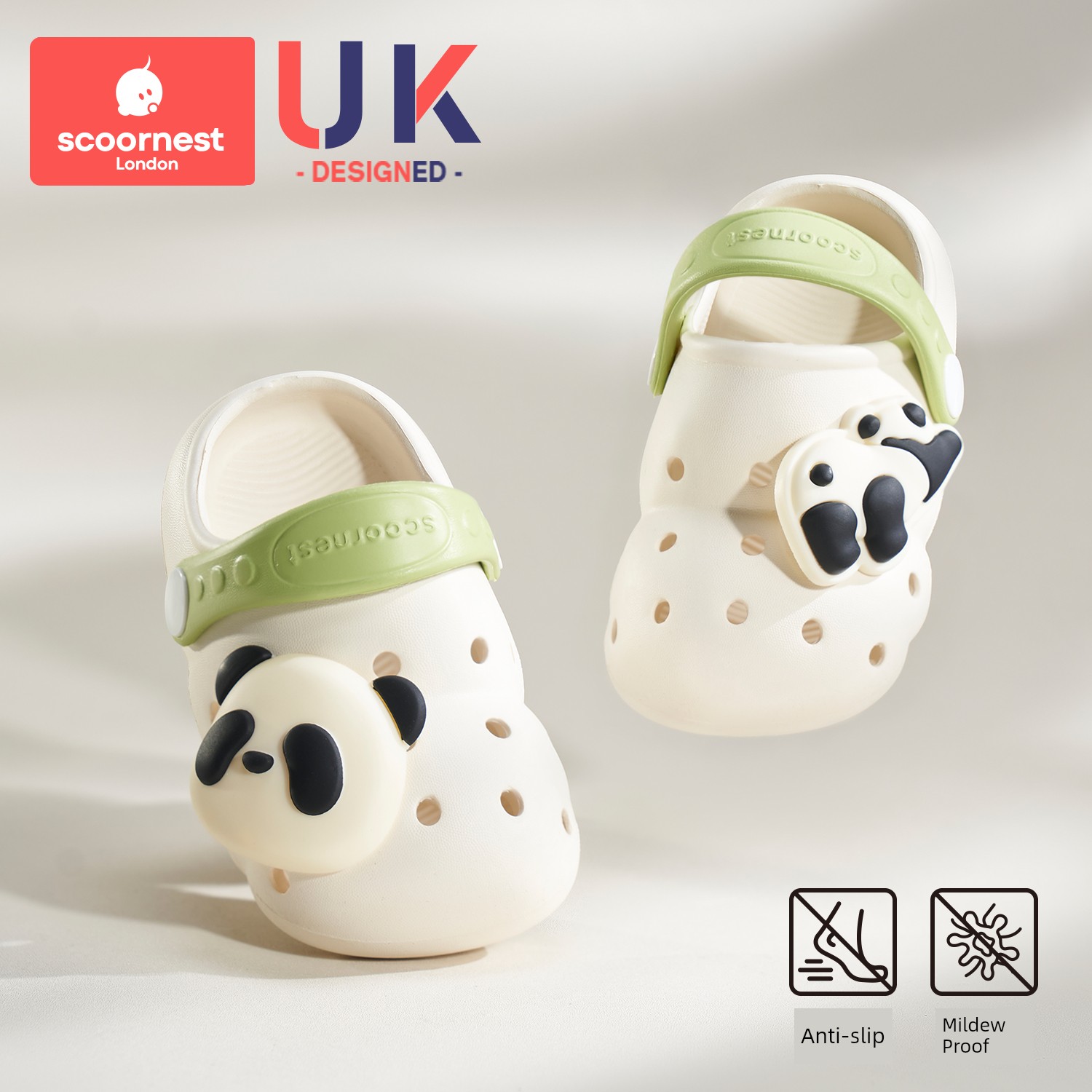 Kechao Children's Baby Clogs for Boys and Girls, Summer Closed-Toe Sandals, Indoor Bath Slippers, Non-Slip for Infants and Toddlers — 3