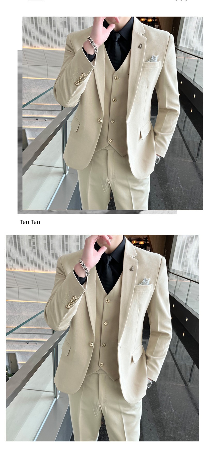 Korean version Self-cultivation groom groomsman leisure time man 's suit suit