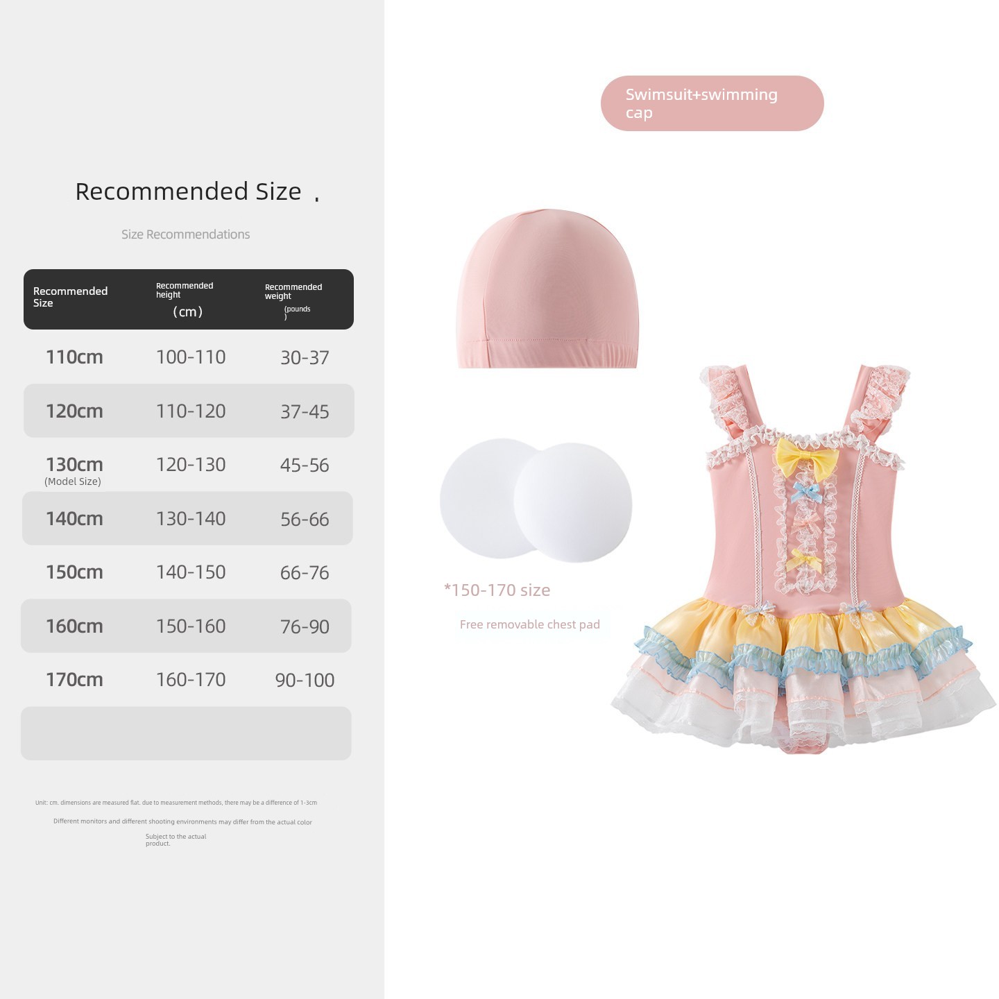 66 Princess Children's Clothing Girls' One-Piece Swimsuit 2026 New Model Children's Stunning Swimwear Sweet Girls' Swimwear — 5