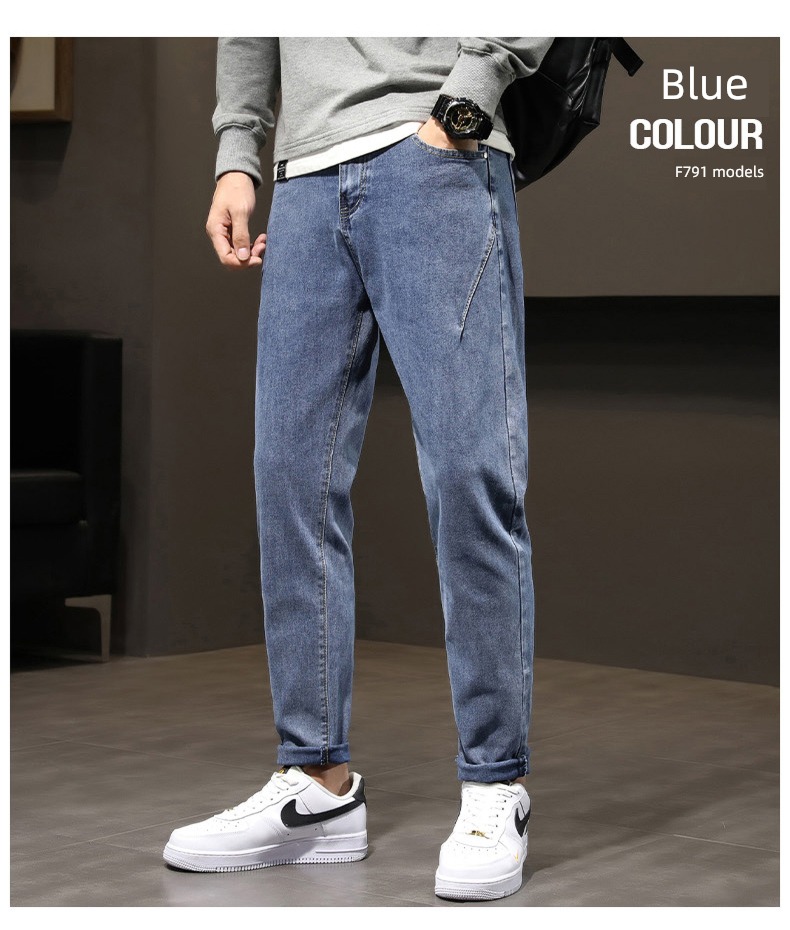 Romon Spring and Autumn Thick style winter man Jeans
