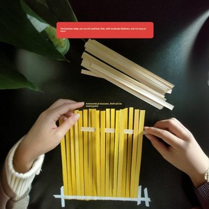Bamboo Fan Handle Bamboo Strips Bamboo Weaving DIY Fan Handle Bamboo Weaving Products Intangible Cultural Heritage Handm