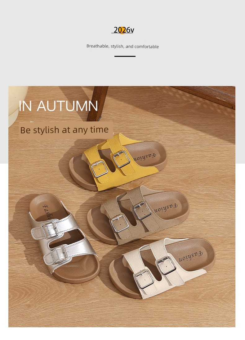 Official Brand Children's Outdoor Birkenstock-Style Sandals for Girls, 2026 Summer Non-Slip Wear-Resistant Beach Sandals — 3