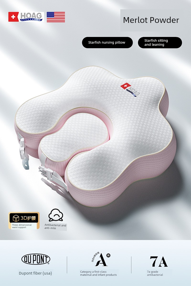 Hoag Nursing Pillow Newborn Feeding Aid for Direct Feeding, Sitting Feeding, Cuddling, Waist Support Cushion, Breastfeeding Pillow — 4