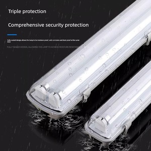 Led Three-Proof Lamp T8T5 Waterproof, Dustproof, Moisture-Proof, Explosion-Proof Single/Double Tube Full Set Long Strip 
