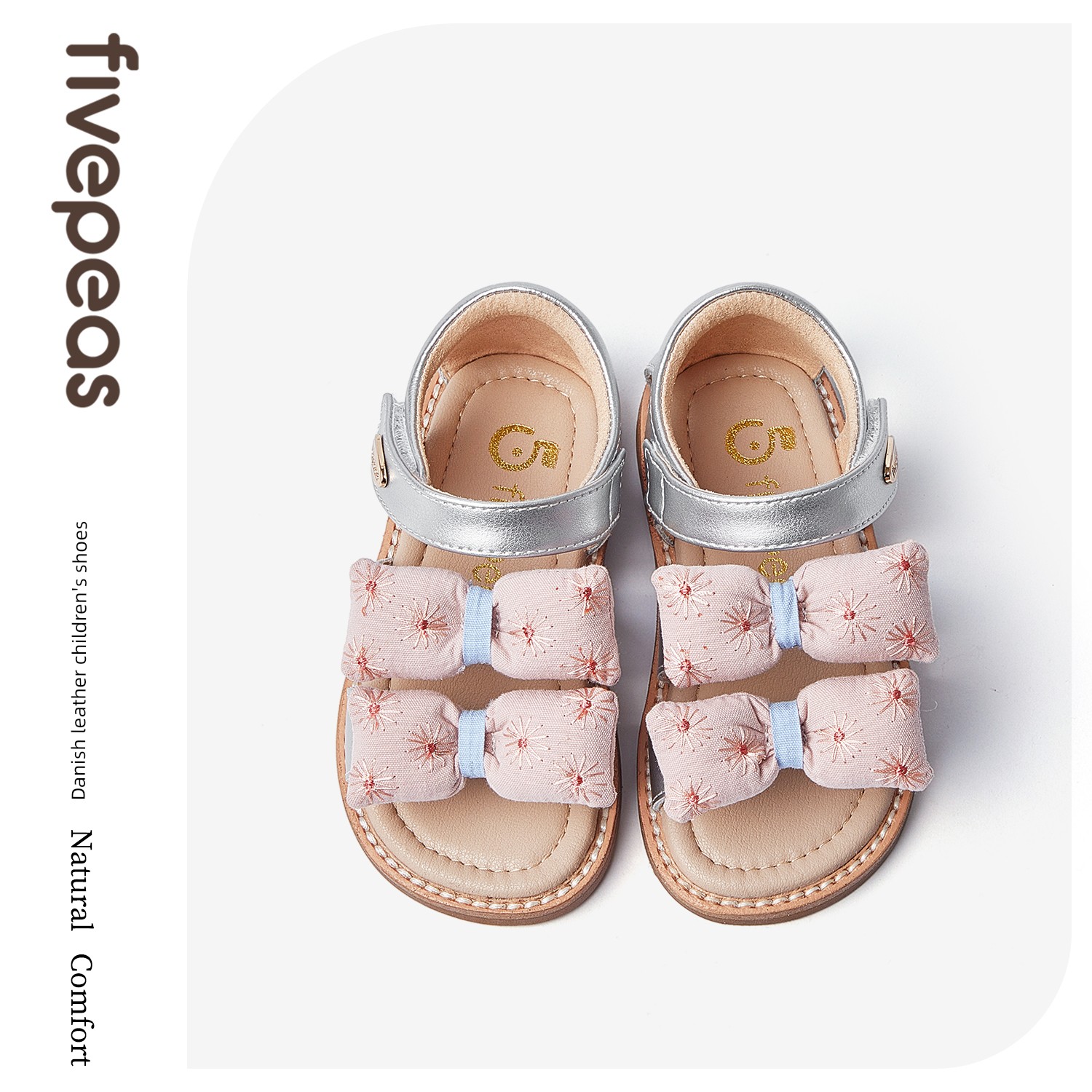 【Sandal Collection with Minor Flaws】Five Beans Girls' Sandals for Toddlers and Young Children, Soft Sole Baby Sandals Clearance Sale — 4