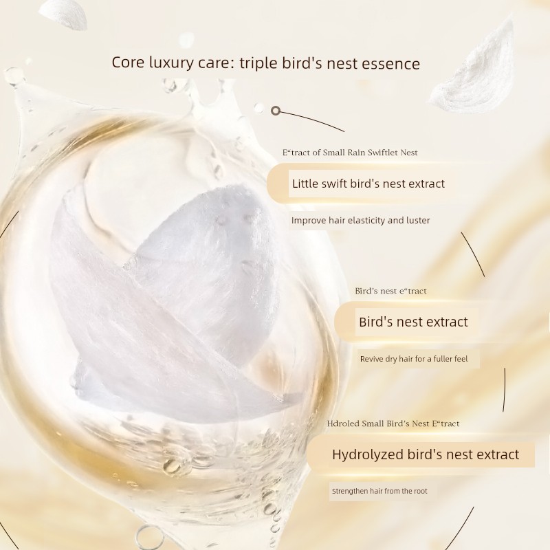 Iwiw Bird's Nest Keratin Hair Mask with Amino Acids to Smooth, Shine, and Strengthen Hair, Smooth and Repair Frizz — 4
