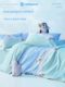 NetEase Yanxuan Jointly-branded four-piece set of cotton pure cotton sheets and quilt covers sleeping naked in student dormitory bedding