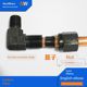 Hydraulic carbon steel sleeve right angle elbow male and English 1/2/3/4/6 points 8/10/12/14/16MM copper pipe joint