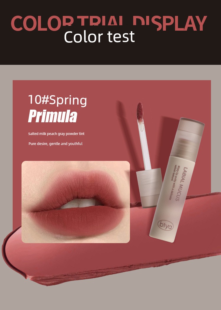 Matte Lip Glaze for Pregnant Women, Velvet Lip Gloss That Is Not Easy to Smudge, Lightweight and Suitable for Use during Pregnancy — 17