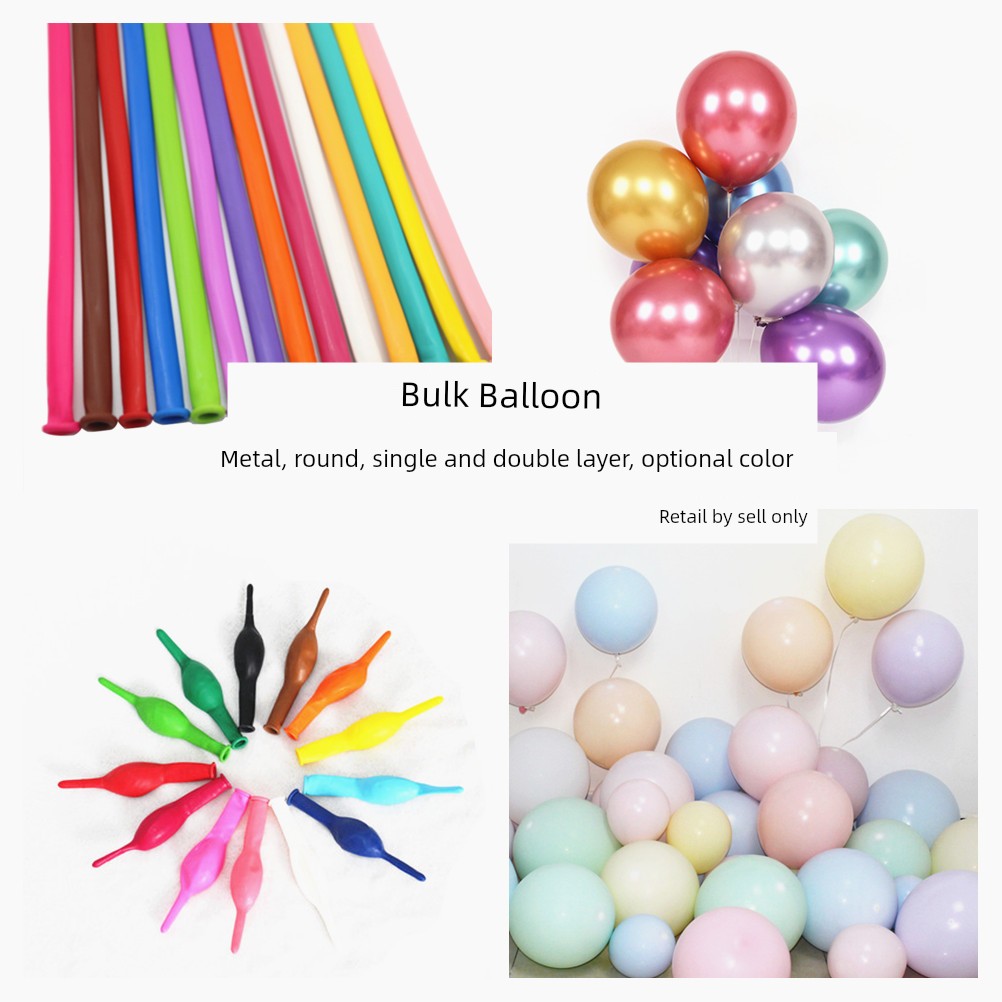 5-Inch 10-Inch 12-Inch Matte Balloon Pure Color Red, Yellow, Orange Green Pink White Transparent Metal Custom Color Bulk Balloon