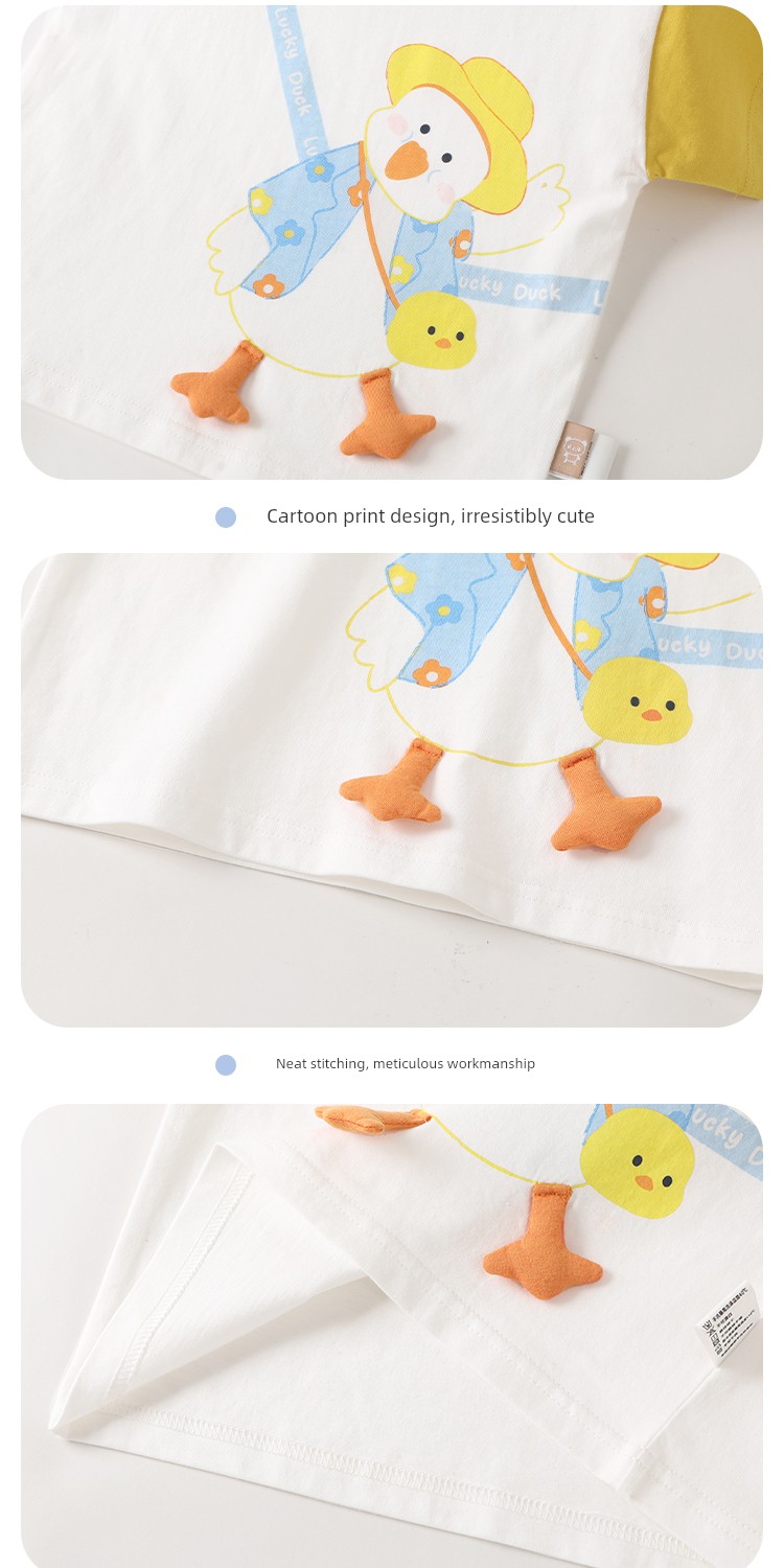 [Short Sleeve Clearance] Children's Short Sleeve T-Shirt Summer Trendy Brand Simple Cartoon Fashion Brand Kids' Clothing Baby Half Sleeve — 30