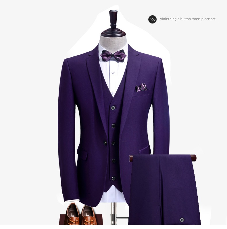 man Korean version Self-cultivation groomsman marry man 's suit suit