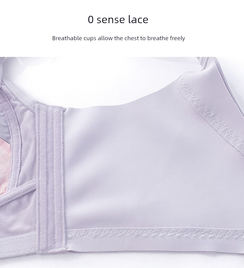 Plus-Size Nursing Bra, Ultra-Thin Full-Cup, Minimizer Maternity Bra, Anti-Sagging for Large Breasts, Postpartum Breastfeeding Bra — 32