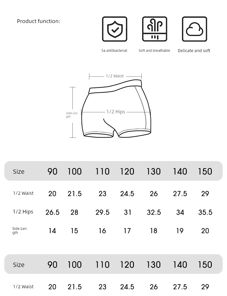 Beipesi Pure Cotton Breathable Girl Underwear — 33
