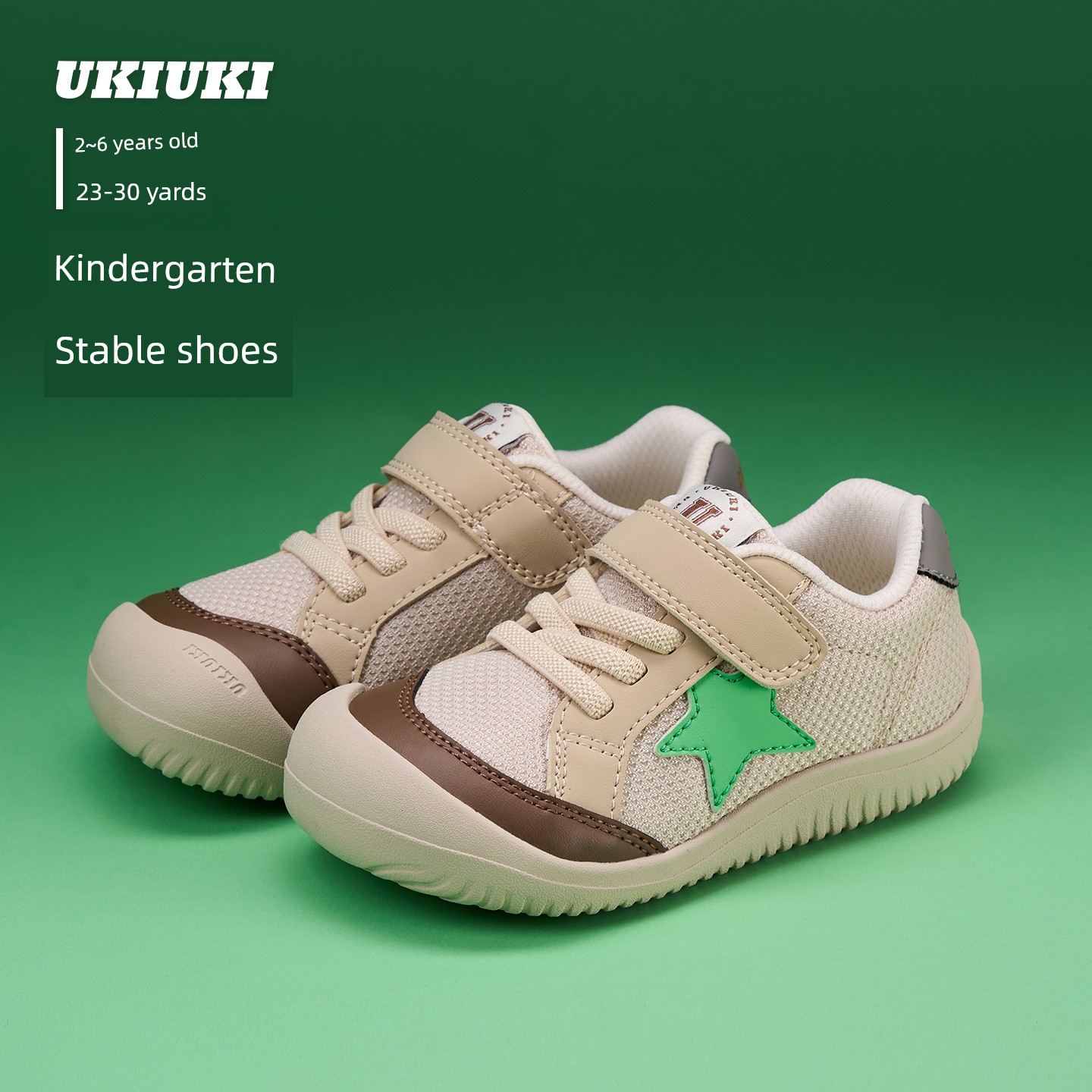Ukiuki Baby Wide-Fit Toddler Shoes Kindergarten Indoor Boys' Shoes 2026 Autumn New Breathable Non-Slip Functional Shoes — 7
