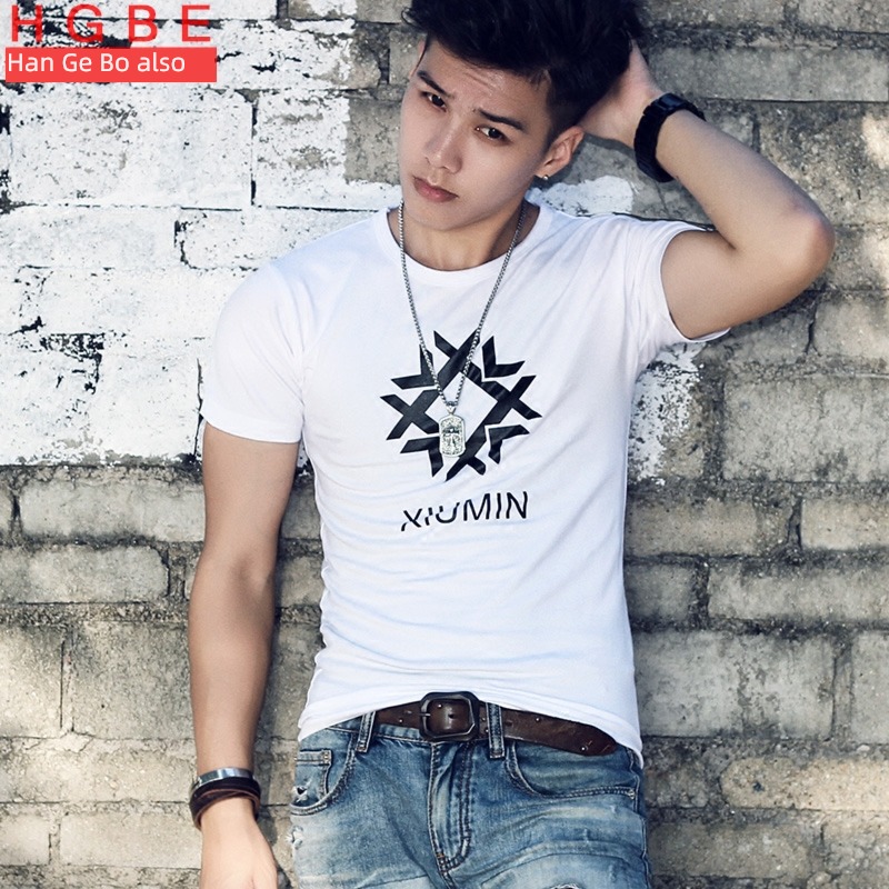 tide man Tight fitting muscle run motion Short sleeve T-shirt