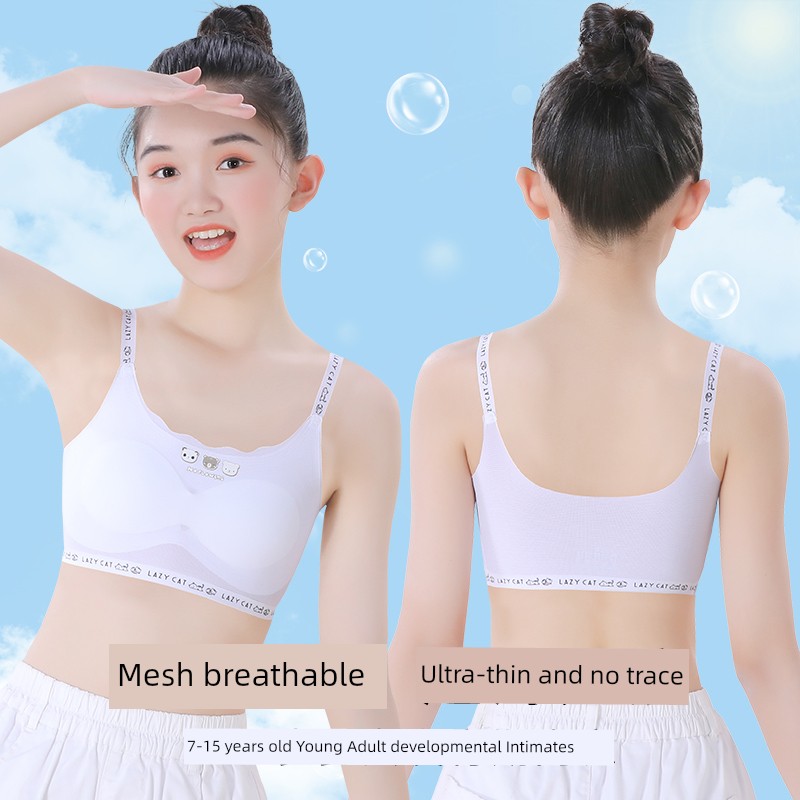 Girls' Underwear Developmental Primary School Student Youth Girl Junior High School Student Vest 12 Years Old Sling Children's Tube Top Young Adult — 4