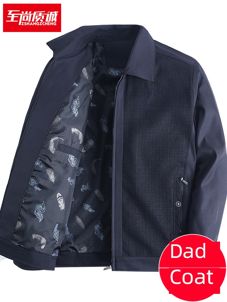 Spring and Autumn Middle aged and old people grandpa Jacket Dad Costume
