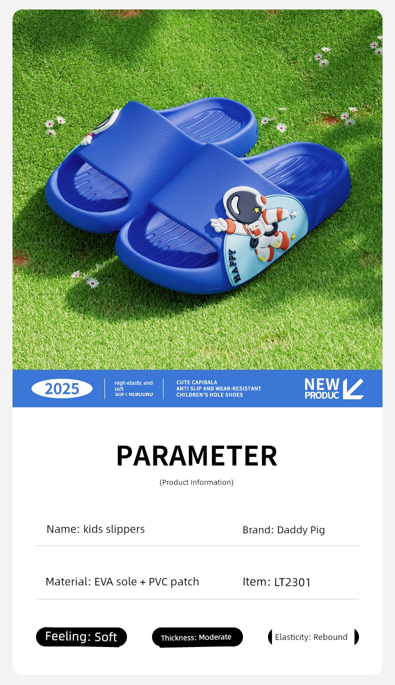 Kids Slippers Boys Summer Girls Non Slip Shit Feeling 2025 New Arrival Home Girl Baby Sandals Bathroom — 2