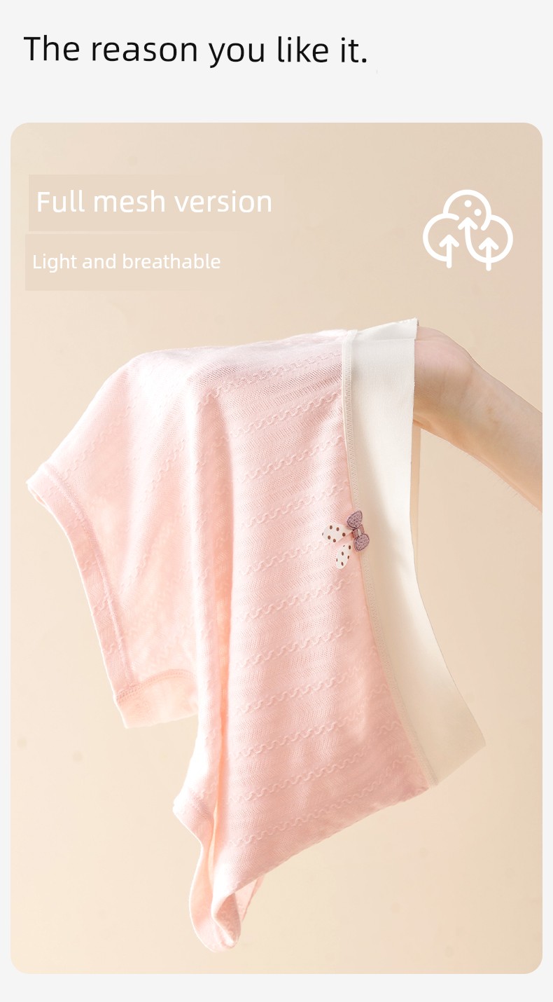 Girls' Underwear, Ice Silk Modal, Medium and Large Children's Boxer Briefs, Summer Thin Style, for Teenagers in the Developmental Period, 12 Years Old — 13
