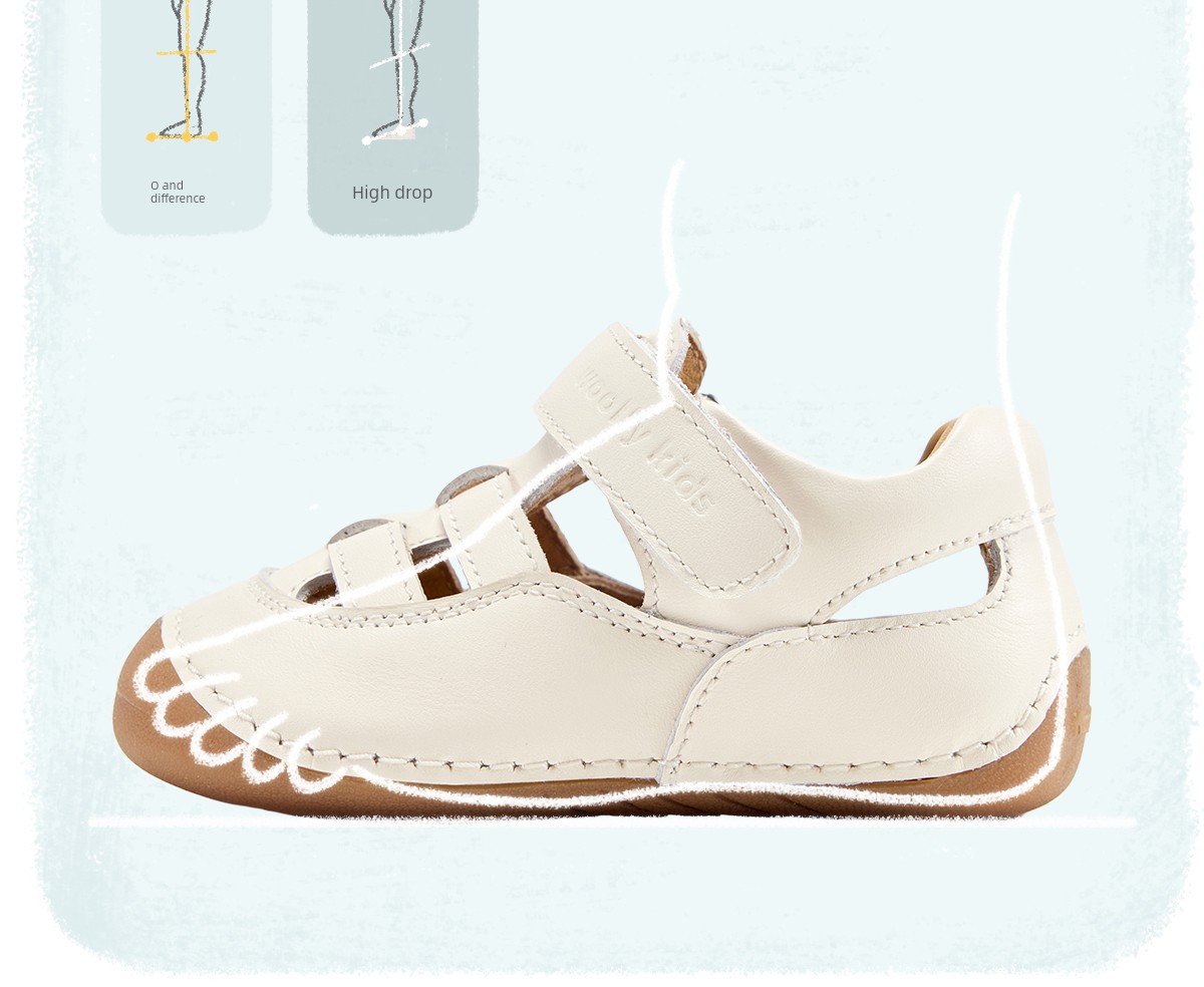 Woollykids Australian Mini Corey Leather Sandals for Infants and Toddlers with Velcro Soft Sole Walking Shoes — 21