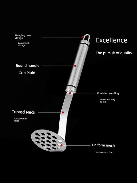 Stainless steel potato mud pressing device manual gadget kitchen household multi-function masher baby food and potato pressing device