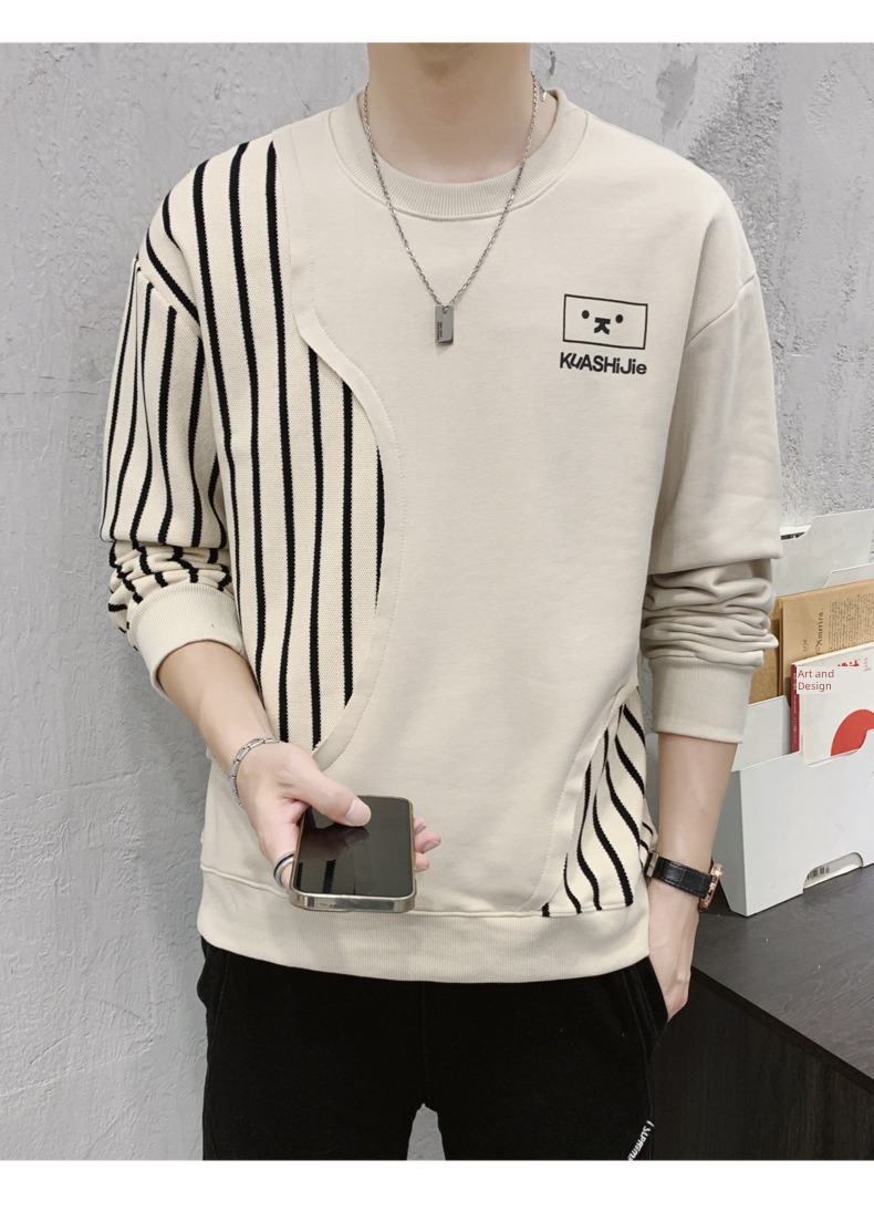 NGGGN man Round neck Autumn and winter Sweater Long sleeve T-shirt