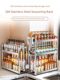 304 stainless steel kitchen seasoning storage rack countertop soy sauce bottle seasoning oil salt sauce vinegar seasoning storage rack