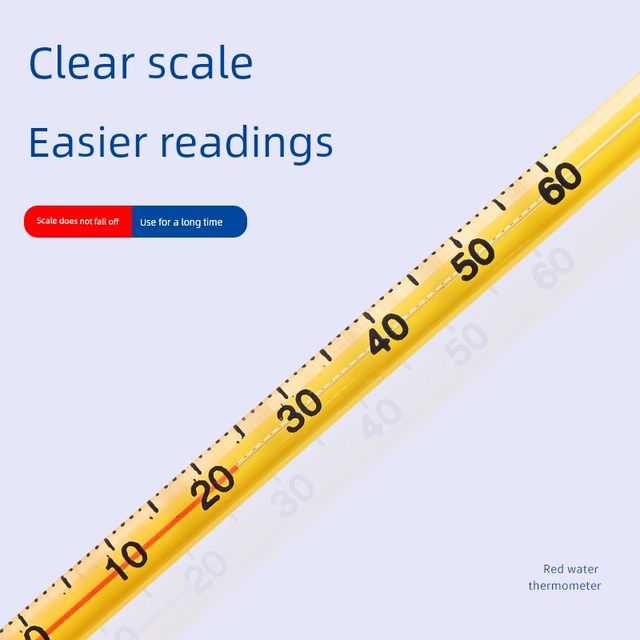 Household red water glass rod thermometer 0-50-100 degrees 20/15/11 cm agricultural industry short thermometer
