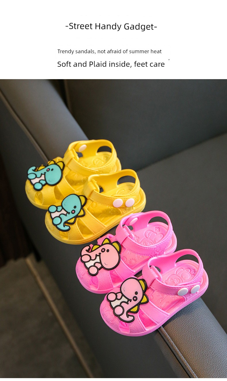 Children's Plastic Non-Slip Soft Bottom Summer Closed Toe Sandals — 8