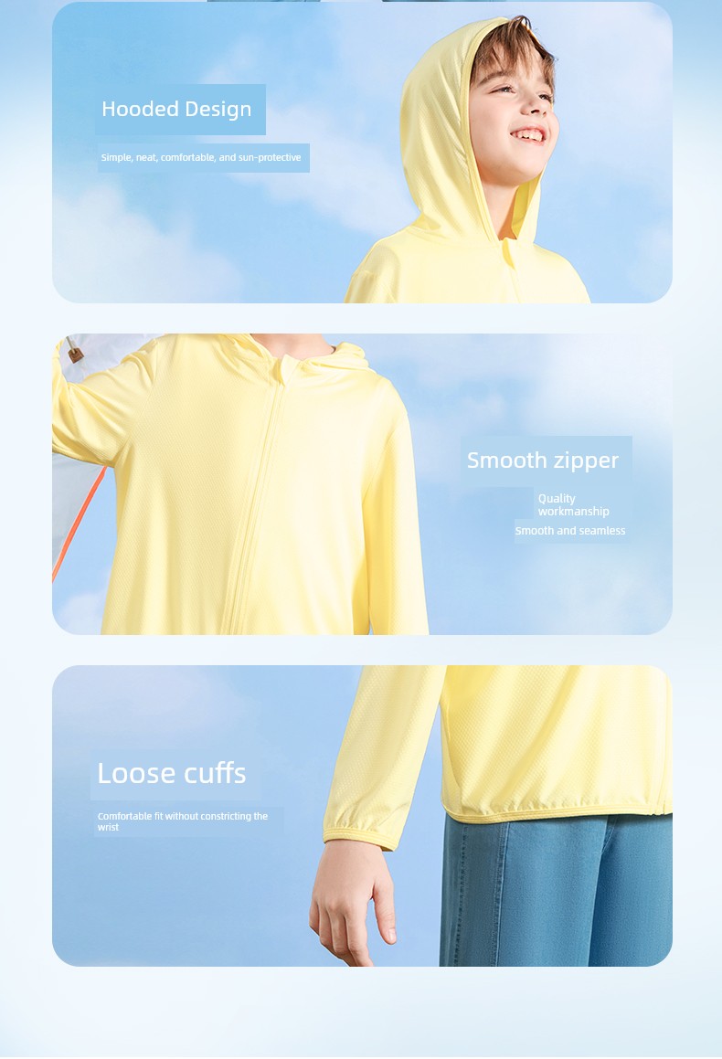 Jeanswest Children's Clothing 2026 New Boys' Sun Protection Clothing Ice Silk Children's Sun Protection Jacket Summer Wear Upf100+ — 11