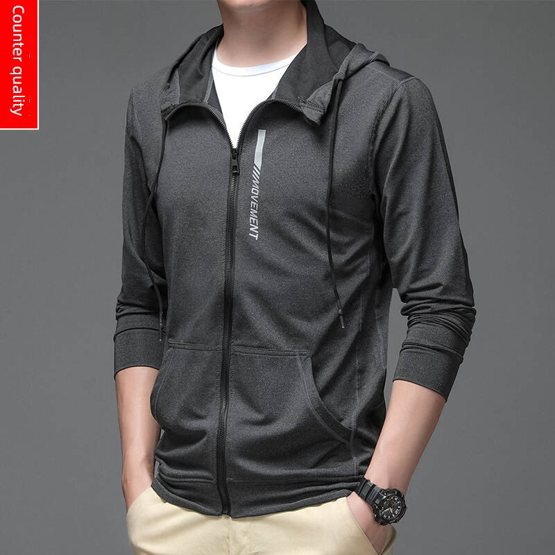 spring leisure time Hooded Jacket Bodybuilding quick-drying Sweater