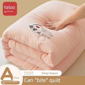 Yaloo Soybean Fiber Quilt Winter Quilt Quilt Airable Cover Student Dormitory Single Thin Quilt for Spring and Autumn All