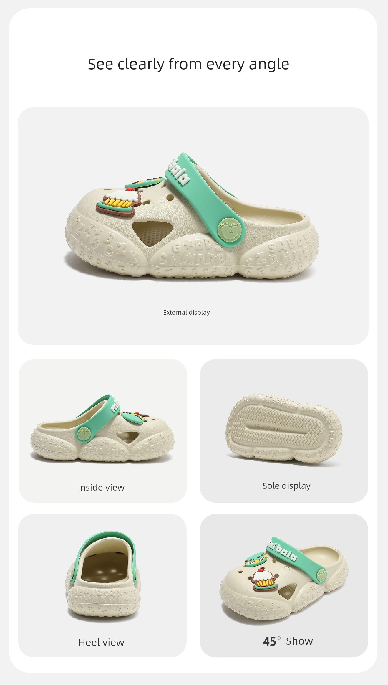 Mini Bala Summer New Children's Clogs, Girls' Home Shoes, Boys' Shoes, Children's Slippers, Girls' Slippers — 12