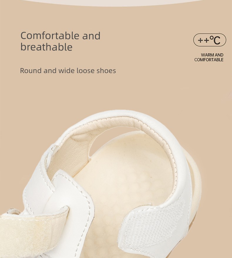 Harden Bear Children's Shoes Closed-Toe Sandals for Boys 2026 Summer New Soft-Soled Sports Beach Shoes for Girls Fashionable — 8