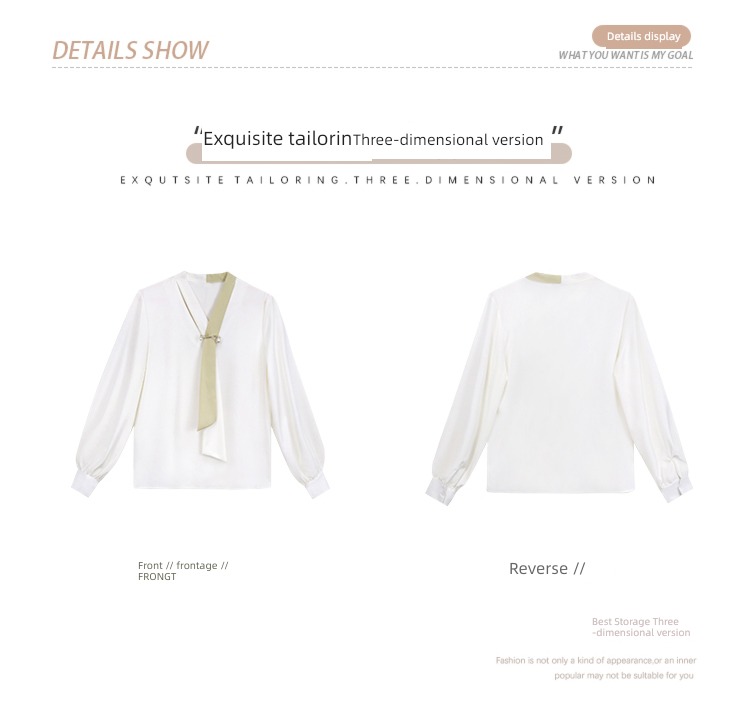 Early autumn jacket Advanced sense French Chiffon shirt