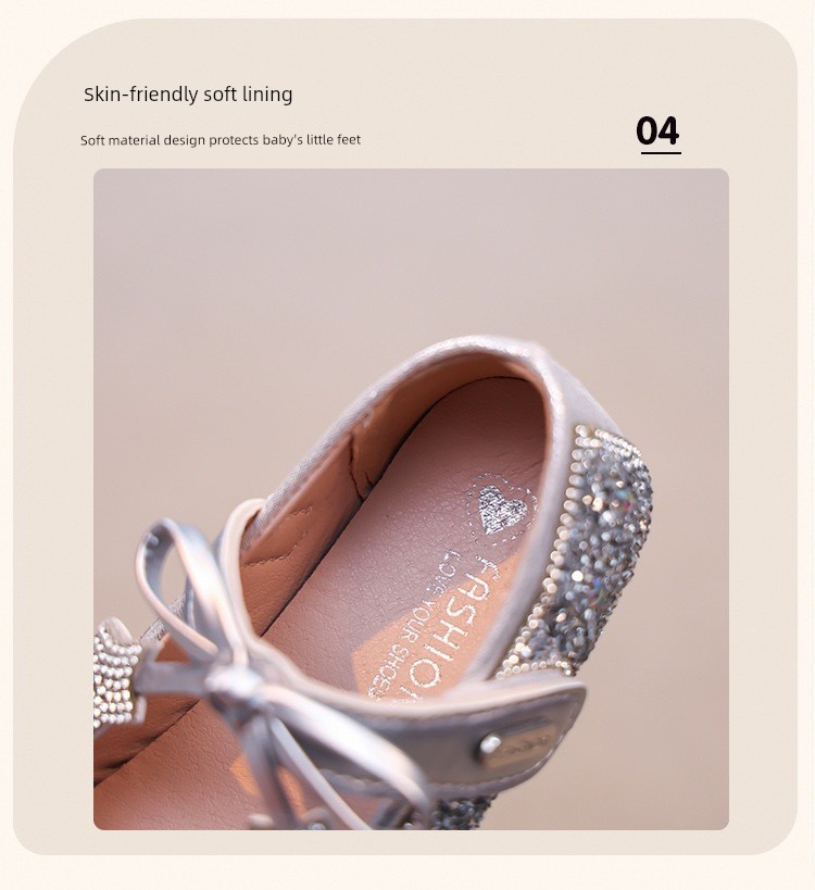 British Nu High-End Little Girl Princess Shoes, Girls' Dress Shoes, Beautiful Crystal Shoes, 2026 New Spring and Summer Single Shoes — 15