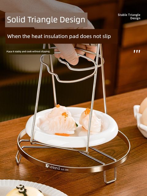304 stainless steel steamer steamer mat stand steamer rack household steamer waterproof kitchen steamer tray high foot mini
