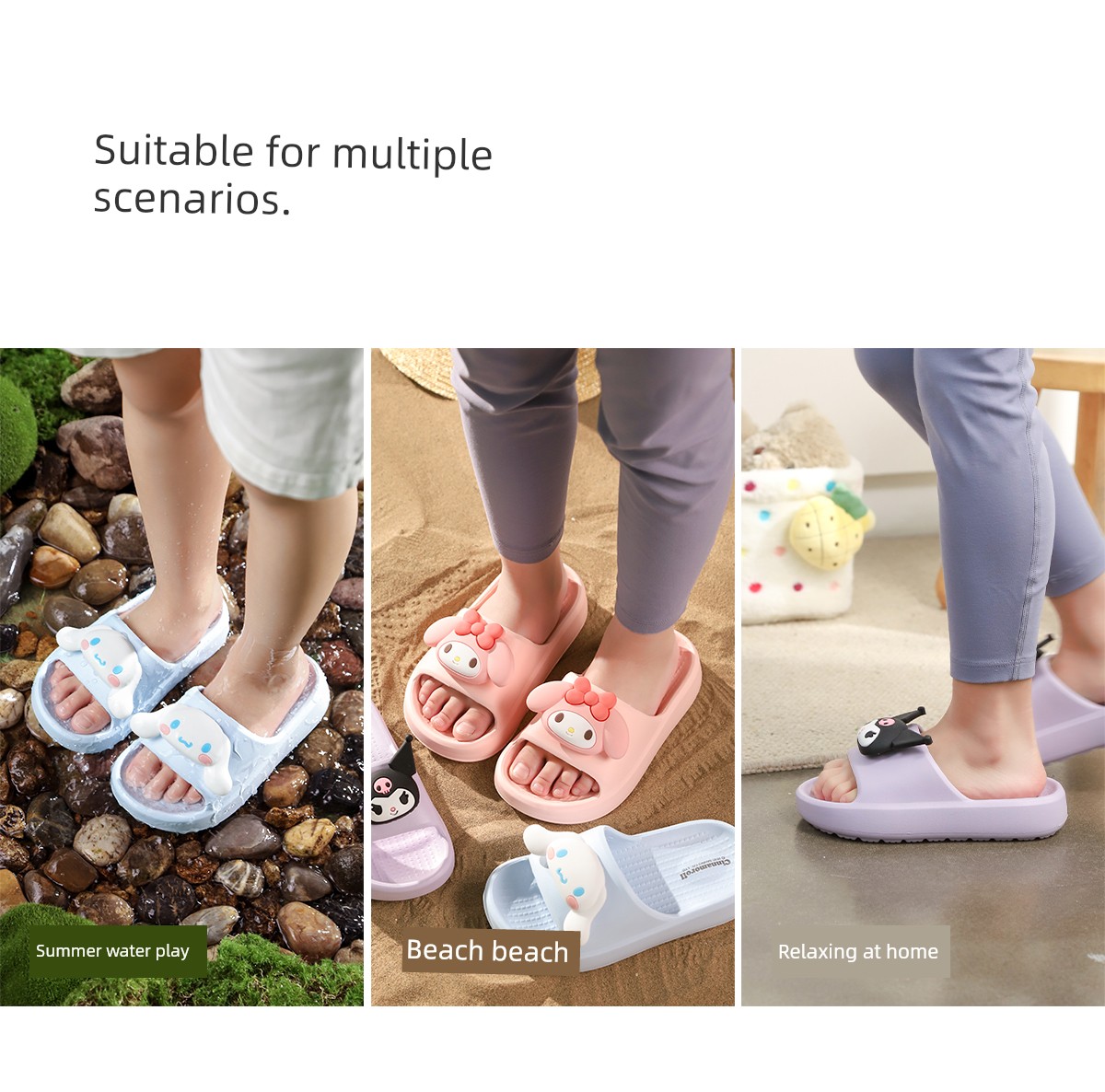 Kuromi Children's Slippers for Girls, Summer Indoor Home Bathroom Bathing 2026 New Model Parent-Child Girls' Slippers — 13