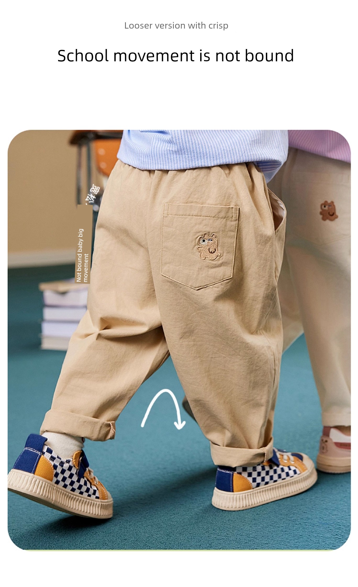 Dudu Baby plus Velvet Boys' Autumn and Winter Models Pants — 11