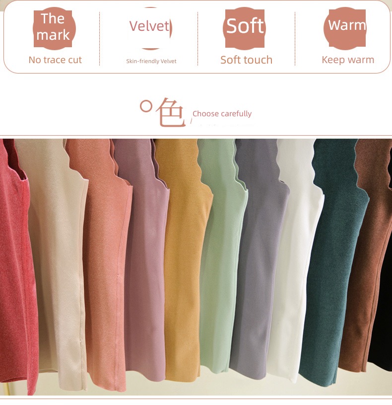 Double faced velvet Self heating Self-cultivation pure cotton Undershirt vest
