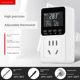 Digital display intelligent temperature controller temperature control switch floor heating fish tank adjustable temperature control socket refrigerator temperature controller