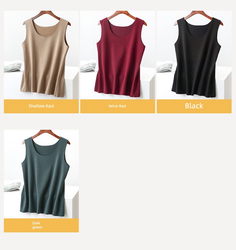 Double faced velvet Interpenetrating No trace camisole thickening fever vest