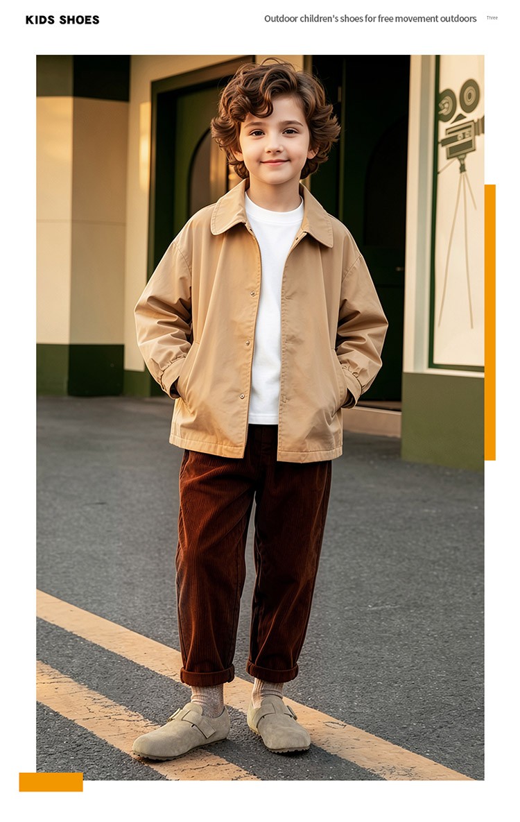 Dickies Parent-Child Birkenstock Shoes, New Autumn Suede Slip-On Soft-Soled Casual Shoes for Children and Older Kids — 4