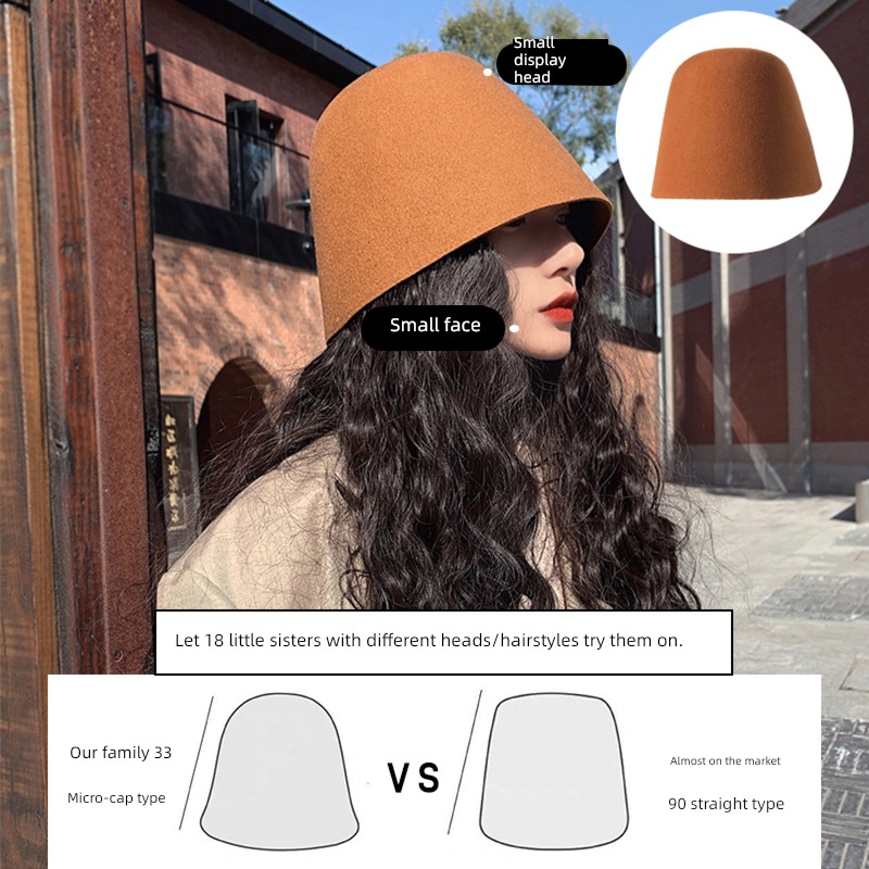 Autumn and winter 2022 Hot money brain female Versatile Fisherman hat