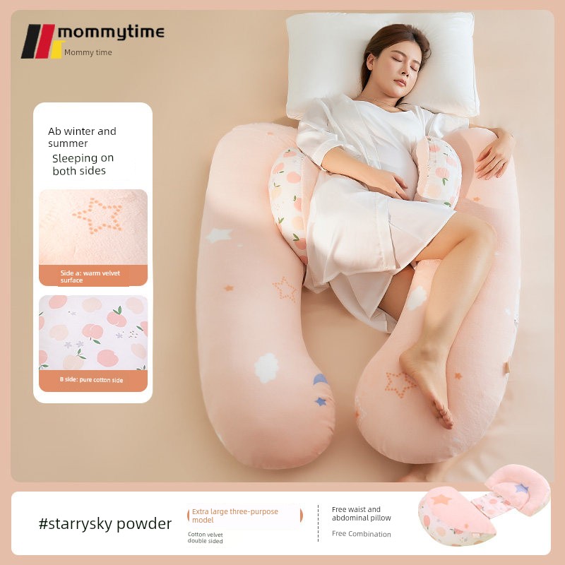 Mommytime Pregnancy Pillow Waist Support Pillow Belly Support Pregnant Women Sleeping Side Pillow Head Pillow U-Shaped Pregnant Women Supplies — 5