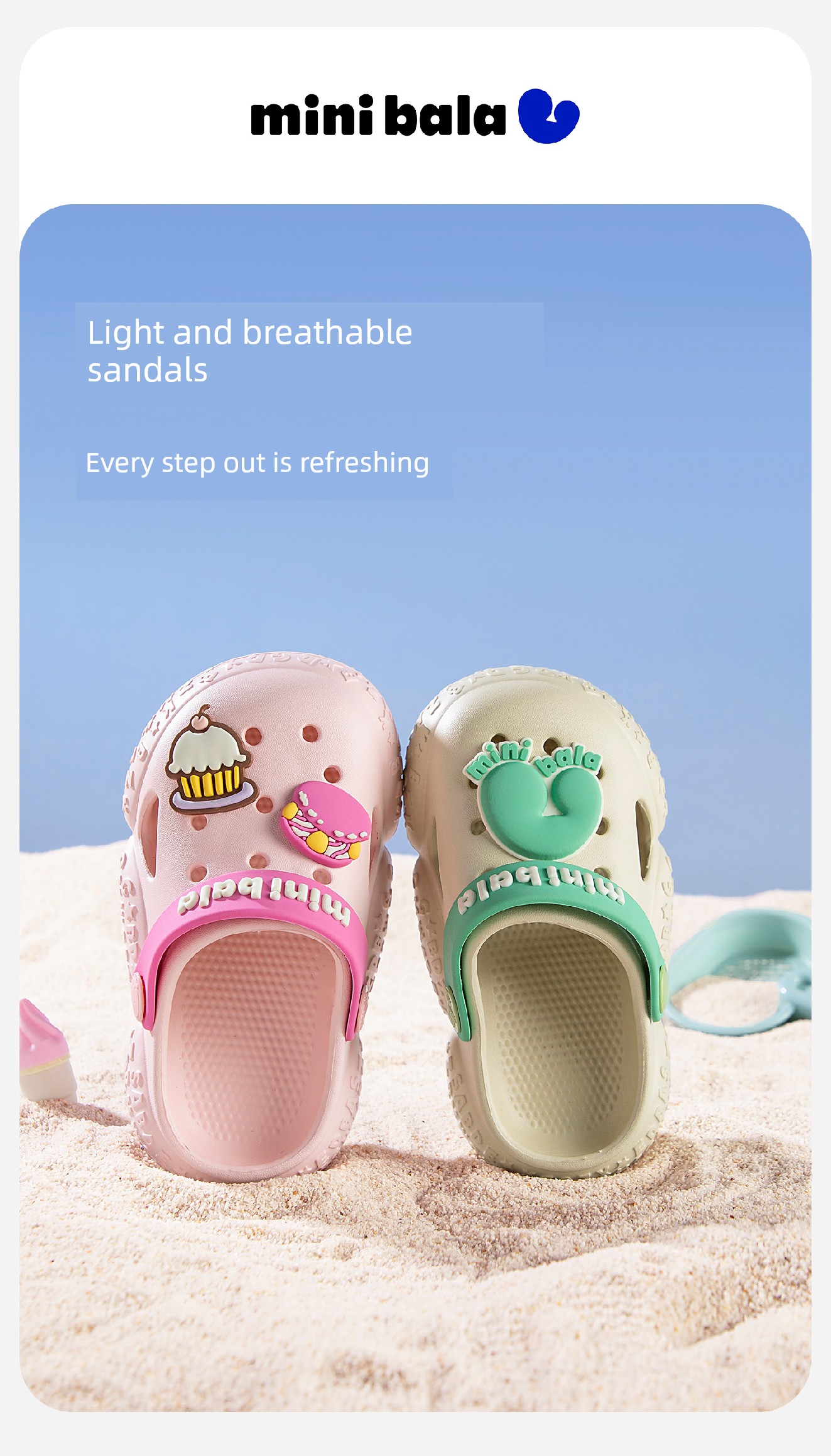 Mini Bala Summer New Children's Clogs, Girls' Home Shoes, Boys' Shoes, Children's Slippers, Girls' Slippers — 2
