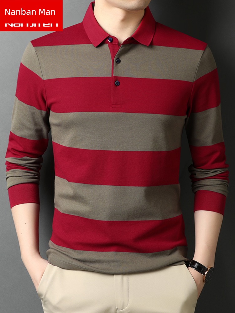 NGGGN 100% Long sleeve Young and middle-aged people leisure time T-shirt