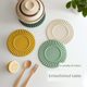 Lazy corner placemat household kitchen pot mat heat insulation pad anti-scalding high temperature mat silicone dining table mat plate coaster