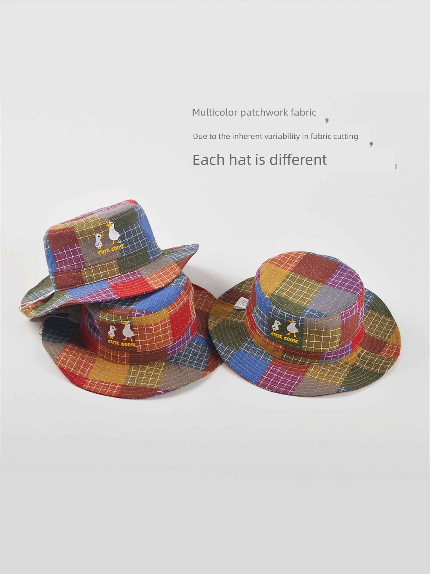 High-Quality New Style Boys' Stylish Plaid Sun Protection Fisherman Hat, Spring and Autumn New Model, Pure Cotton Sun Hat for Infants and Young Children — 3
